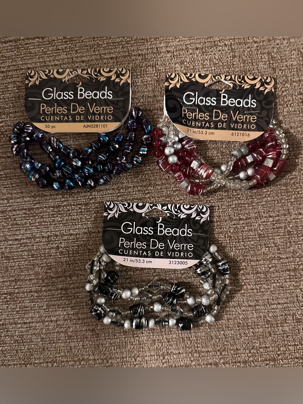 New~Set of 3 Multi-Strand Bead Sets